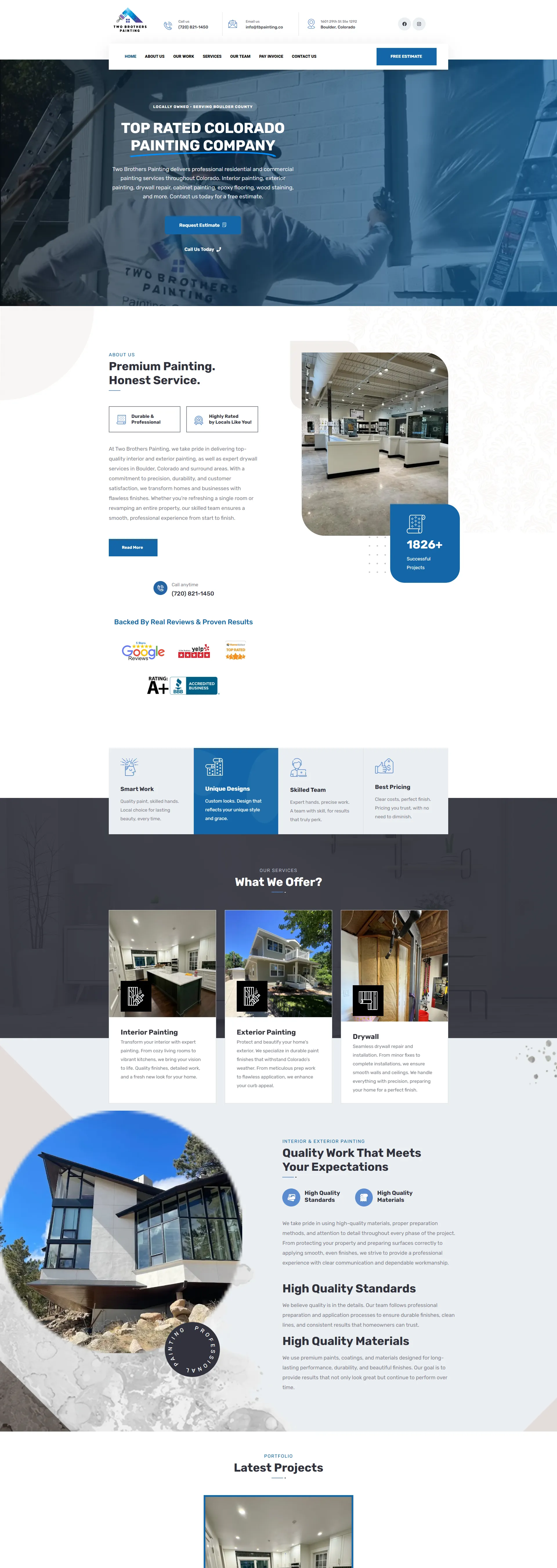 The Two Brothers Painting website